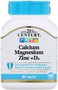 Фото 21st Century Calcium Magnesium Zinc + D3 90 таблеток (22263)