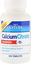 Фото 21st Century Calcium Citrate Maximum + D3 120 таблеток (27493)