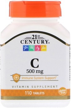 Фото 21st Century Vitamin C-500 110 пігулок