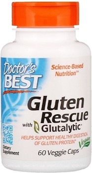 Фото Doctor's Best Gluten Rescue with Glutalytic 60 капсул (DRB00401)