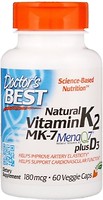 Фото Doctor's Best Vitamin K2 MK-7 with MenaQ7 plus Vitamin D3 60 капсул (DRB00404)