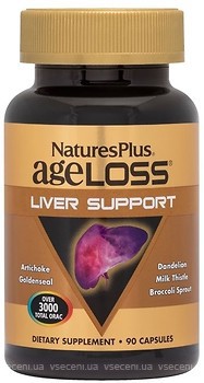 Фото Natures Plus AgeLoss Liver Support 90 капсул