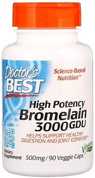 Фото Doctor's Best Bromelain 500 мг 90 капсул