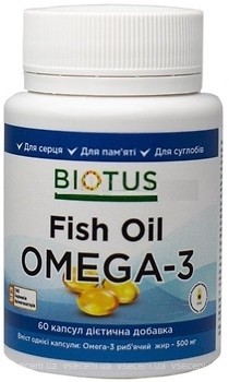 Фото Biotus Omega 3 Fish Oil 180 капсул