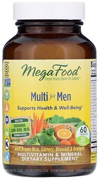 Фото MegaFood Multi for Men 60 таблеток