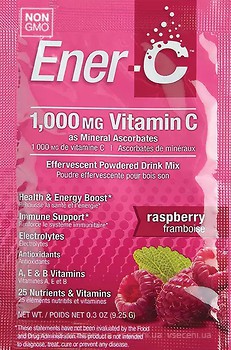 Фото Ener-C Vitamic C 1000 мг зі смаком малини 9.28 г 1 саше