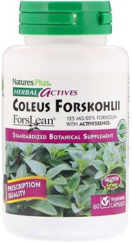 Фото Nature's Plus Herbal Actives Coleus Forskohlii 125 мг 60 капсул