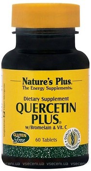 Фото Nature's Plus Quercetin, Bromelain & Vitamin C 60 таблеток