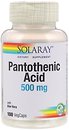 Фото Solaray Pantothenic Acid 500 мг 100 капсул (SOR04380)