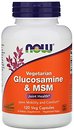 Фото Now Foods Vegetarian Glucosamine & MSM 120 капсул (NF3130)