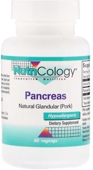 Фото Nutricology Pancreas Natural Glandular 60 капсул