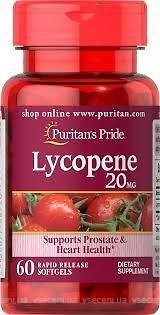 Фото Puritan's Pride Lycopene 40 мг 60 капсул