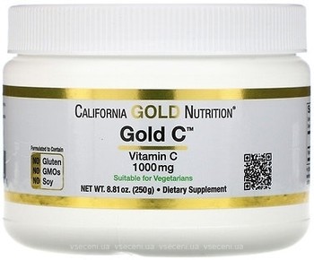 Фото California Gold Nutrition Vitamin C Powder 250 г