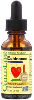 Фото ChildLife Echinacea зі смаком апельсина 30 мл (CDL10100)