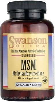 Фото Swanson Ultra MSM 1000 мг 120 капсул (SWA02655)