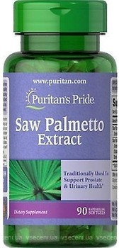 Фото Puritan's Pride Saw Palmetto Extract 90 капсул