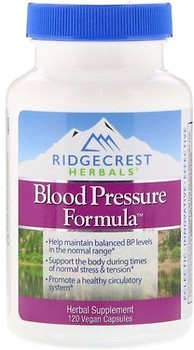Фото RidgeCrest Herbals Blood Pressure Formula 120 капсул (RCH549)
