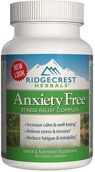 Фото RidgeCrest Herbals Anxiety Free 60 капсул