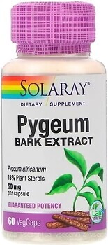 Фото Solaray Pygeum Bark Extract 50 мг 60 капсул (SOR03760)