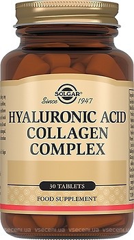 Фото Solgar Hyaluronic Acid Collagen Complex 30 таблеток