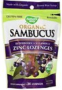 Фото Nature's Way Sambucus Organic Zinc 24 льодяників