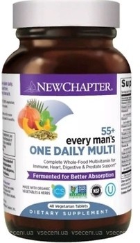 Фото New Chapter 55+ Every Man's One Daily Multi 48 таблетки (NC0384)