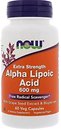 Фото Now Foods Alpha Lipoic Acid 600 мг 60 капсул (NF3046)