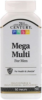Фото 21st Century Mega Multi for Men 90 таблеток