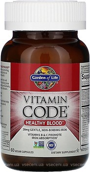 Фото Garden of Life Vitamin Code Healthy Blood 60 капсул (GOL11654)
