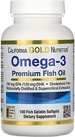 Фото California Gold Nutrition Omega-3 Premium Fish Oil 100 капсул