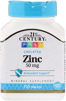 Фото 21st Century Zinc 50 мг 110 таблеток