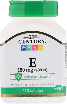 Фото 21st Century Vitamin E 180 мг 110 капсул