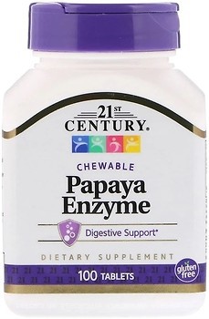 Фото 21st Century Papaya Enzyme 100 таблеток