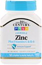 Фото 21st Century Zinc Plus Vitamins C & B-6 со вкусом вишни 90 таблеток
