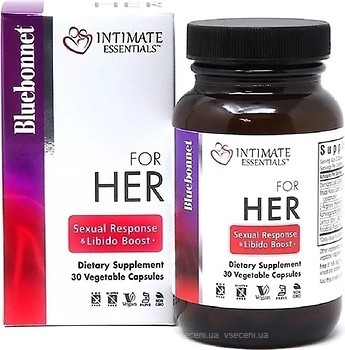 Фото Bluebonnet Intimate Essentials For Her Sexual Response And Libido Boost 30 капсул (BLB4004)