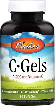 Фото Carlson Labs C-Gels Vitamin C 1000 мг 60 капсул