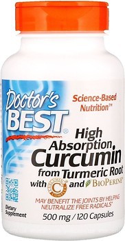 Фото Doctor's Best High Absorption Curcumin with C3 500 мг 120 капсул