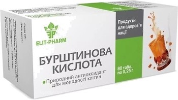Фото Elit-Pharm Янтарна кислота 80 таблеток