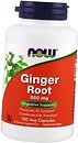 Фото Now Foods Ginger Root 550 мг 100 капсул