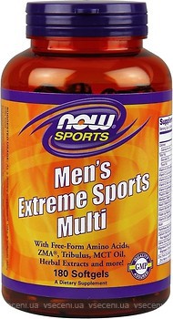 Фото Now Foods Men's Extreme Sports Multi 180 капсул