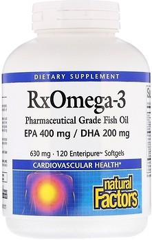 Фото Natural Factors RxOmega-3 120 капсул