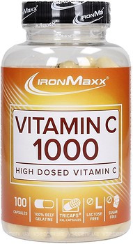 Фото IronMaxx Vitamin C 1000 мг 100 капсул