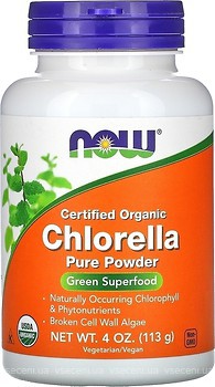 Фото Now Foods Chlorella Pure Powder 113 мг