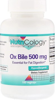 Фото Nutricology Ox Bile 500 мг 100 капсул