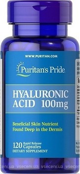 Фото Puritan's Pride Hyaluronic Acid 100 мг 120 капсул