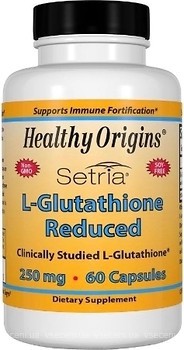 Фото Healthy Origins L-Glutathione Reduced 250 мг 60 капсул