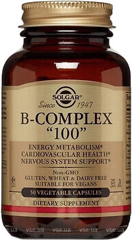 Фото Solgar B-Complex 100 50 капсул (SOL01149)