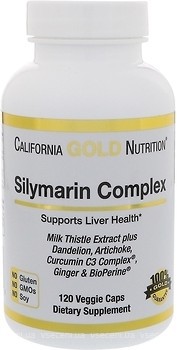 Фото California Gold Nutrition Silymarin Complex 120 капсул
