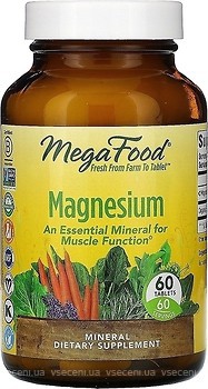 Фото MegaFood Magnesium 60 таблеток (MGF10187)