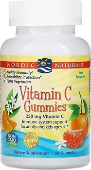 Фото Nordic Naturals Vitamin C Gummies со вкусом мандарина 60 таблеток